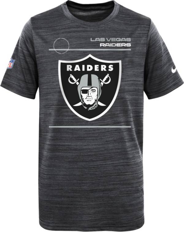 Nike Youth Las Vegas Raiders Sideline Legend Velocity Black T-Shirt ...