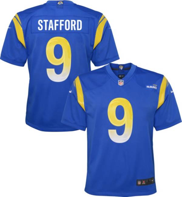 Nike NFL Pro Line Youth Matthew Stafford Black Los Angeles Rams Super Bowl LVI Player Jersey