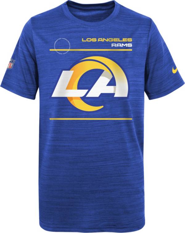 Nike Youth Los Angeles Rams Sideline Legend Velocity Royal T-Shirt