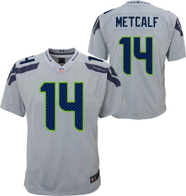 Nike Youth Seattle Seahawks DK Metcalf #14 Grey Alternate Game Jersey