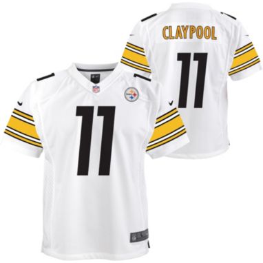 sorry, Nike Youth Pittsburgh Steelers Chase Claypool #11 White Game Jersey is currently out of stock