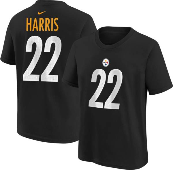 Nike Youth Pittsburgh Steelers Najee Harris #22 Black T-Shirt