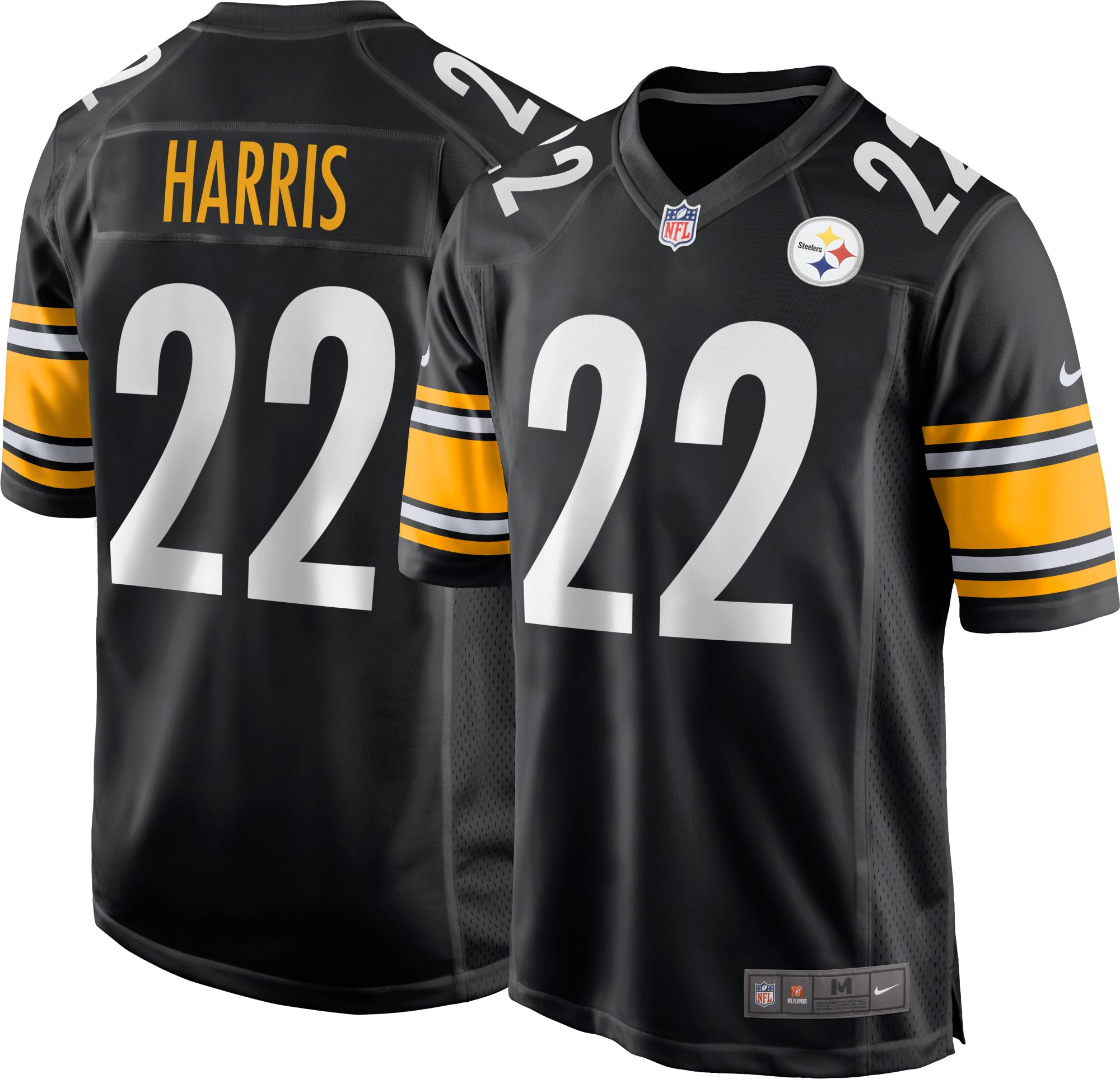 Nike Youth Pittsburgh Steelers Najee Harris #22 Black Game Jersey