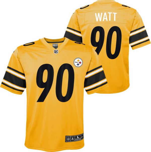 Steelers TJ Watt #90 Men's Nike Replica Color Rush Jersey - S