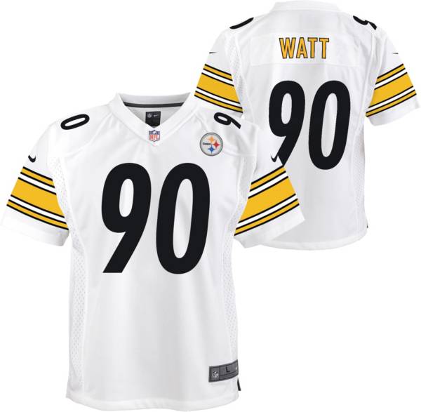 Nike Youth Pittsburgh Steelers T.J. Watt #90 White Game Jersey