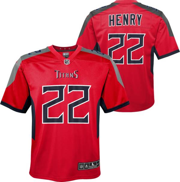 Nike Youth Tennessee Titans Derrick Henry #22 Red Game Jersey