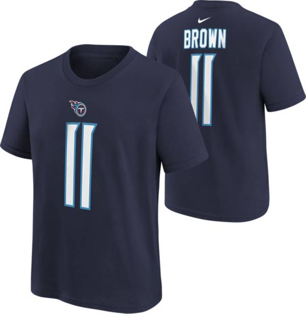 Nike Youth Tennessee Titans A.J. Brown #11 Navy T-Shirt