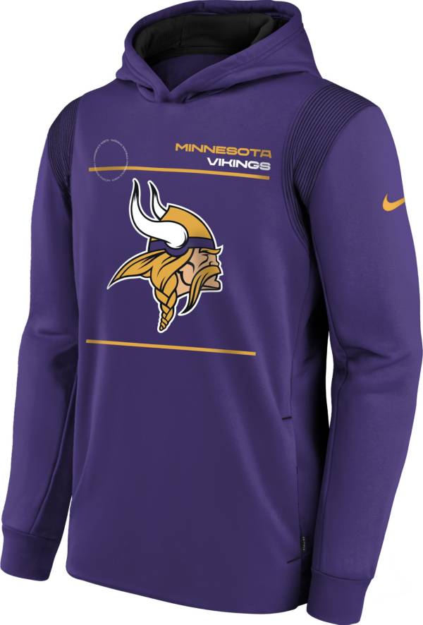 Nike Youth Minnesota Vikings Court Purple Therma Pullover Hoodie