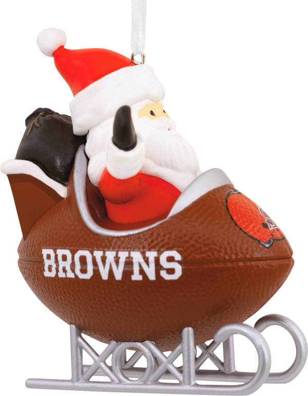 Hallmark Cleveland Browns Santa Sled Ornament