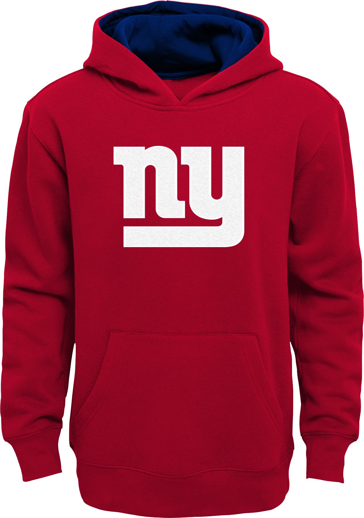 Men's Antigua White New York Giants Logo Victory Pullover Hoodie 