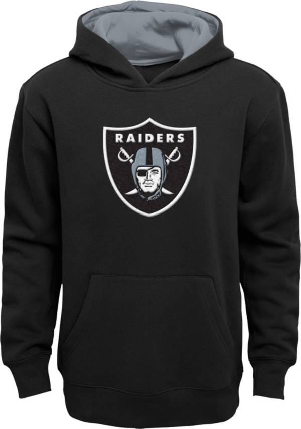 NFL Team Apparel Little Boys' Las Vegas Raiders Black Prime Pullover Hoodie