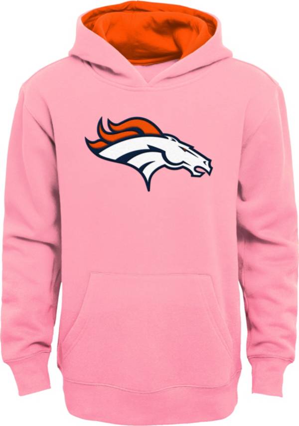 New Era Men's New Era Orange Denver Broncos Combine Authentic Split Defense  Pullover Hoodie