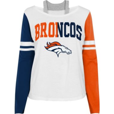 sorry, NFL Team Apparel Girl's Denver Broncos White Long Sleeve T-Shirt is currently out of stock