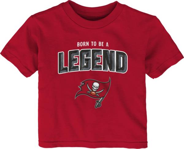 NFL Team Apparel Infant's Tampa Bay Buccaneers Dark Red Born 2 Be T-Shirt