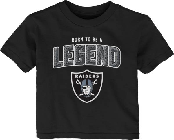 NFL Team Apparel Infant's Las Vegas Raiders Black Born 2 Be T-Shirt