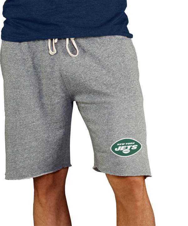 NFL Team Apparel Men's New York Jets Grey Mainstream Terry Shorts product image
