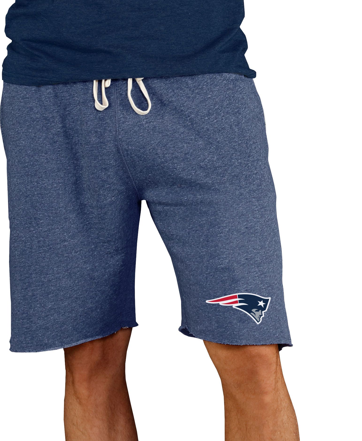 NFL Team Apparel Men's New England Patriots Navy Mainstream Terry Shorts