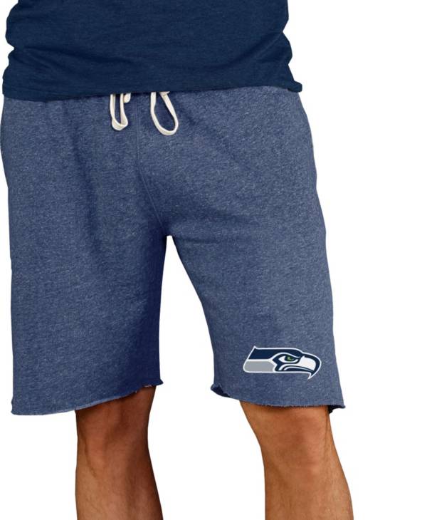 NFL Team Apparel Men's Seattle Seahawks Navy Mainstream Terry Shorts product image