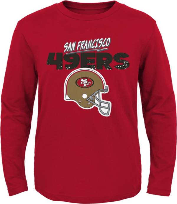 NFL Team Apparel Little Kid's San Francisco 49ers Dark Red Rad Long Sleeve T-Shirt