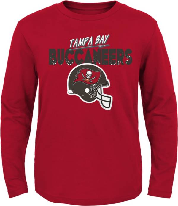 NFL Team Apparel Little Kid's Tampa Bay Buccaneers Dark Red Rad Long Sleeve T-Shirt