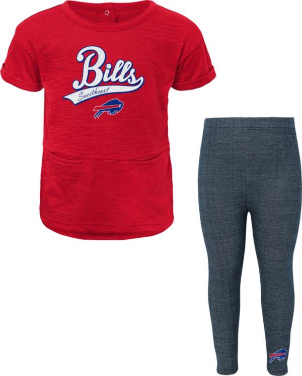 NFL Team Apparel Little Girls' Buffalo Bills T-Shirt and Legging Set