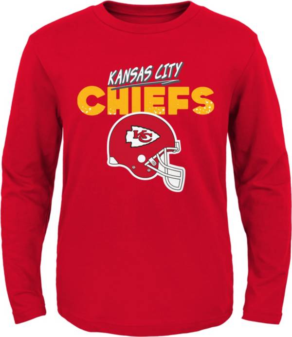 NFL Team Apparel Little Kid's Kansas City Chiefs Red Rad Long Sleeve T-Shirt