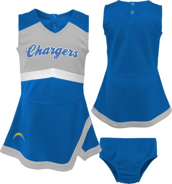 NFL Team Apparel Toddler Los Angeles Chargers Cheer Jumper Dress product image
