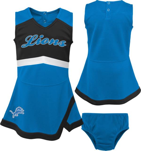 NFL Team Apparel Toddler Detroit Lions Cheer Jumper Dress product image