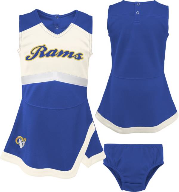 NFL Team Apparel Toddler Los Angeles Rams Cheer Jumper Dress