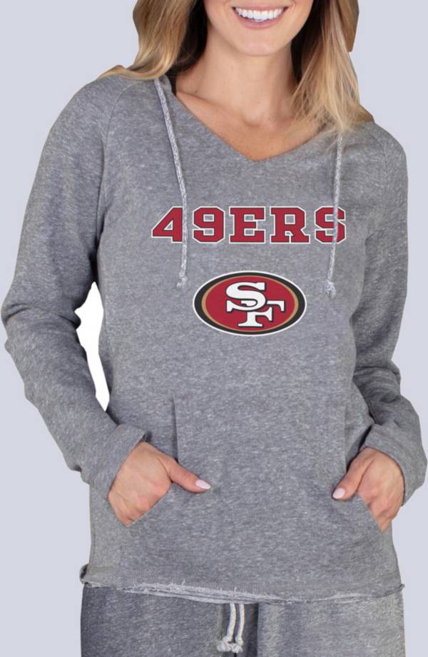 Antigua Women's San Francisco 49ers Fortune Quarter-Zip Oatmeal