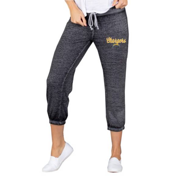Concepts Sport Women's Los Angeles Chargers Charcoal Capri Pants product image