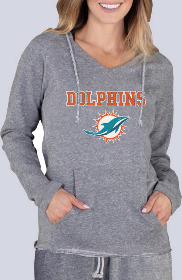 Men's Nike Heathered Gray Miami Dolphins Fan Gear Heritage Tri-Blend  Pullover Hoodie