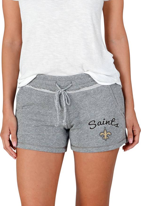 Concepts Sport Women's New Orleans Saints Mainstream Grey Shorts product image