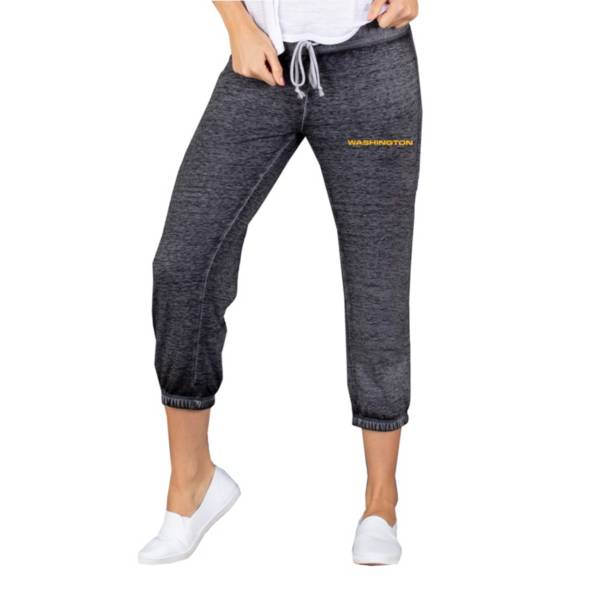 Concepts Sport Women's Washington Football Team Charcoal Capri Pants