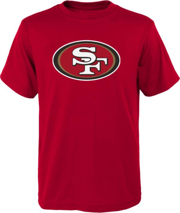 NFL Team Apparel Youth San Francisco 49ers Team Logo Red T-Shirt