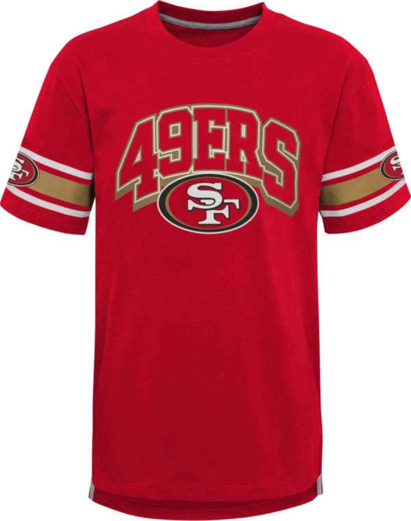 NFL Team Apparel Youth San Francisco 49ers Dark Red Victorious T-Shirt