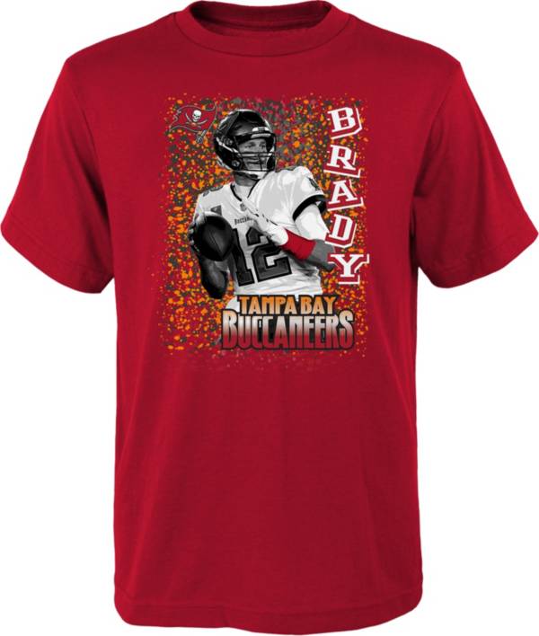 NFL Team Apparel Youth Tampa Bay Buccaneers Da Man Tom Brady Red T-Shirt