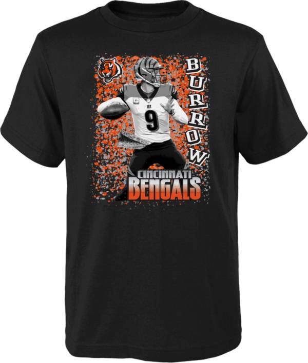 NFL Team Apparel Youth Cincinnati Bengals Da Man Joe Burrow Black T-Shirt