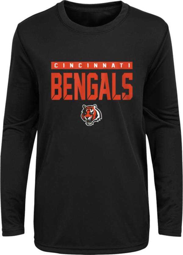 NFL Team Apparel Youth Cincinnati Bengals Training Camp Long Sleeve Shirt