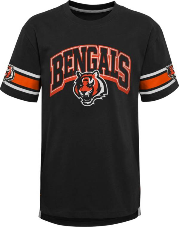 NFL Team Apparel Youth Cincinnati Bengals Black Victorious T-Shirt