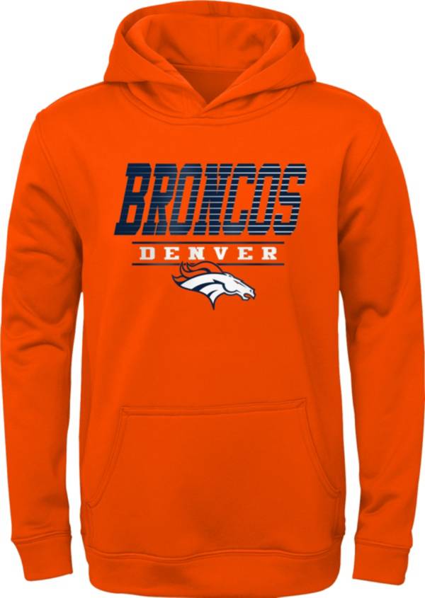 NFL Team Apparel Youth Denver Broncos Win Streak Orange Hoodie