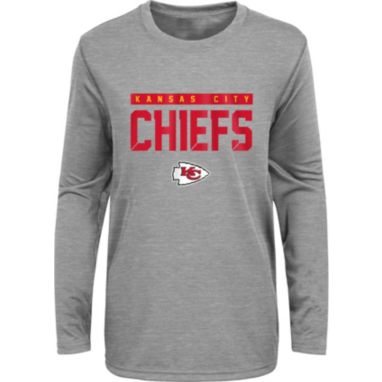 sorry, NFL Team Apparel Youth Kansas City Chiefs Charcoal Grey Heather Training Camp Long Sleeve Shirt is currently out of stock
