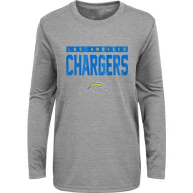 sorry, NFL Team Apparel Youth Los Angeles Chargers Charcoal Grey Heather Training Camp Long Sleeve Shirt is currently out of stock