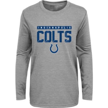 sorry, NFL Team Apparel Youth Indianapolis Colts Charcoal Grey Heather Training Camp Long Sleeve Shirt is currently out of stock