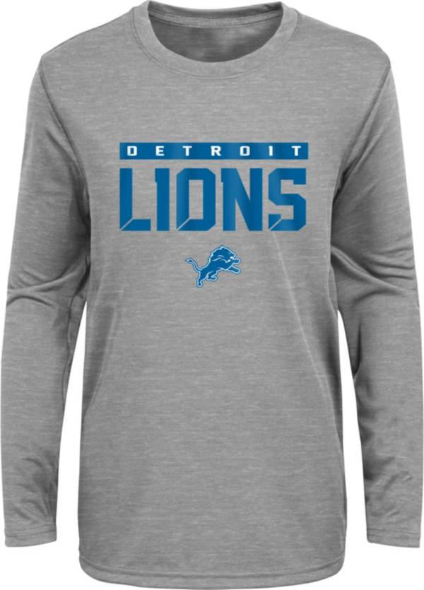 Nike Men's Detroit Lions Blitz Back Slogan Blue T-Shirt