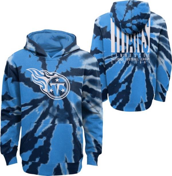 NFL Team Apparel Youth Tennessee Titans Statement Tie Dye Hoodie