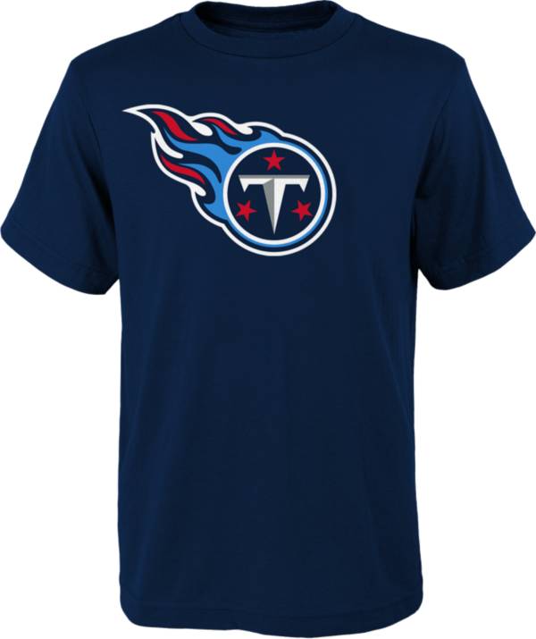 NFL Team Apparel Youth Tennessee Titans Team Logo Navy T-Shirt