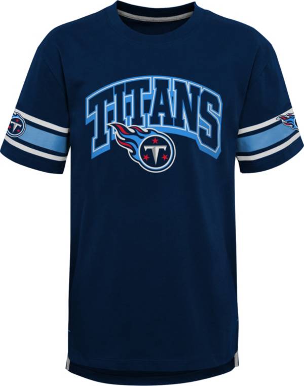 NFL Team Apparel Youth Tennessee Titans Navy Victorious T-Shirt