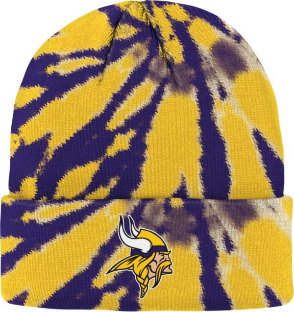 NFL Team Apparel Youth Minnesota Vikings Tie Dye Knit