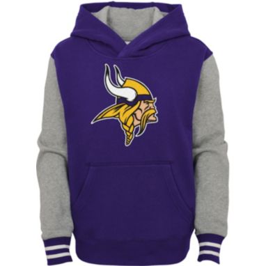 sorry, NFL Team Apparel Youth Minnesota Vikings Purple Heritage Pullover Hoodie is currently out of stock